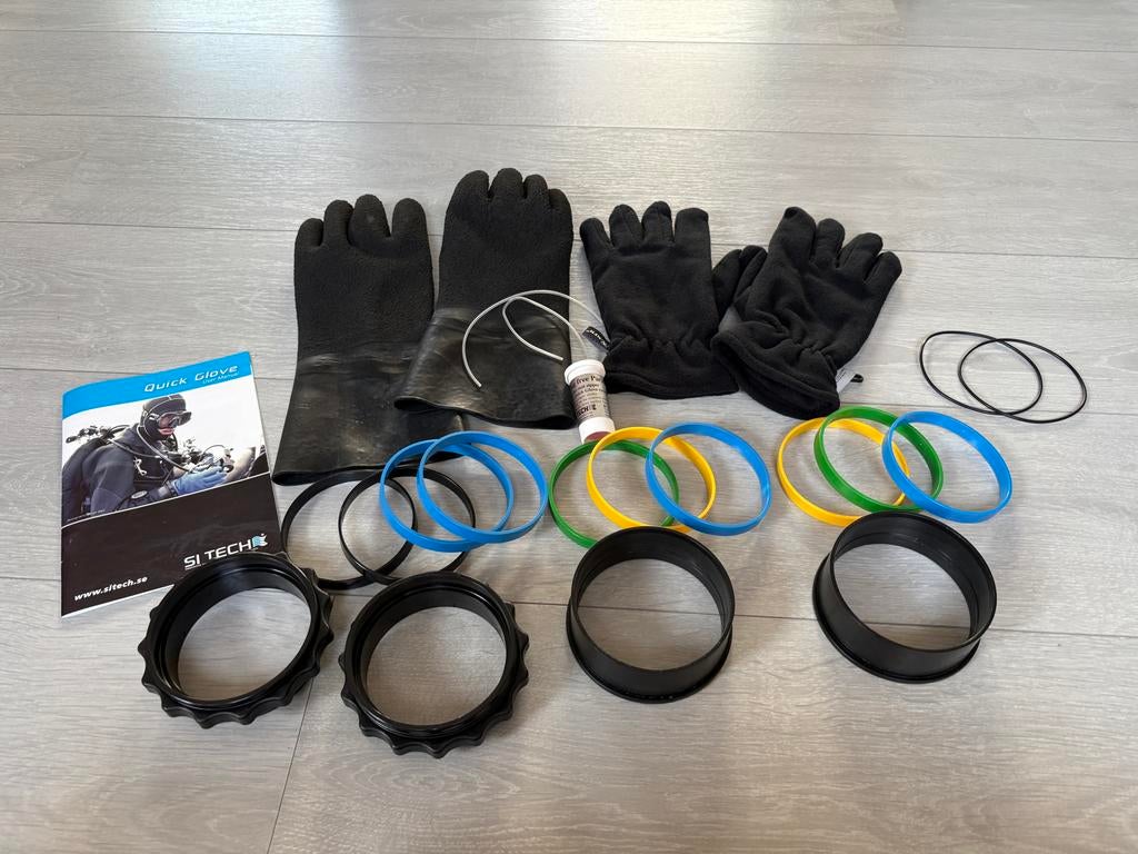 Droogpak handschoenen, Watersport en Boten, Duiken, Ophalen of Verzenden, Gebruikt, Overige typen