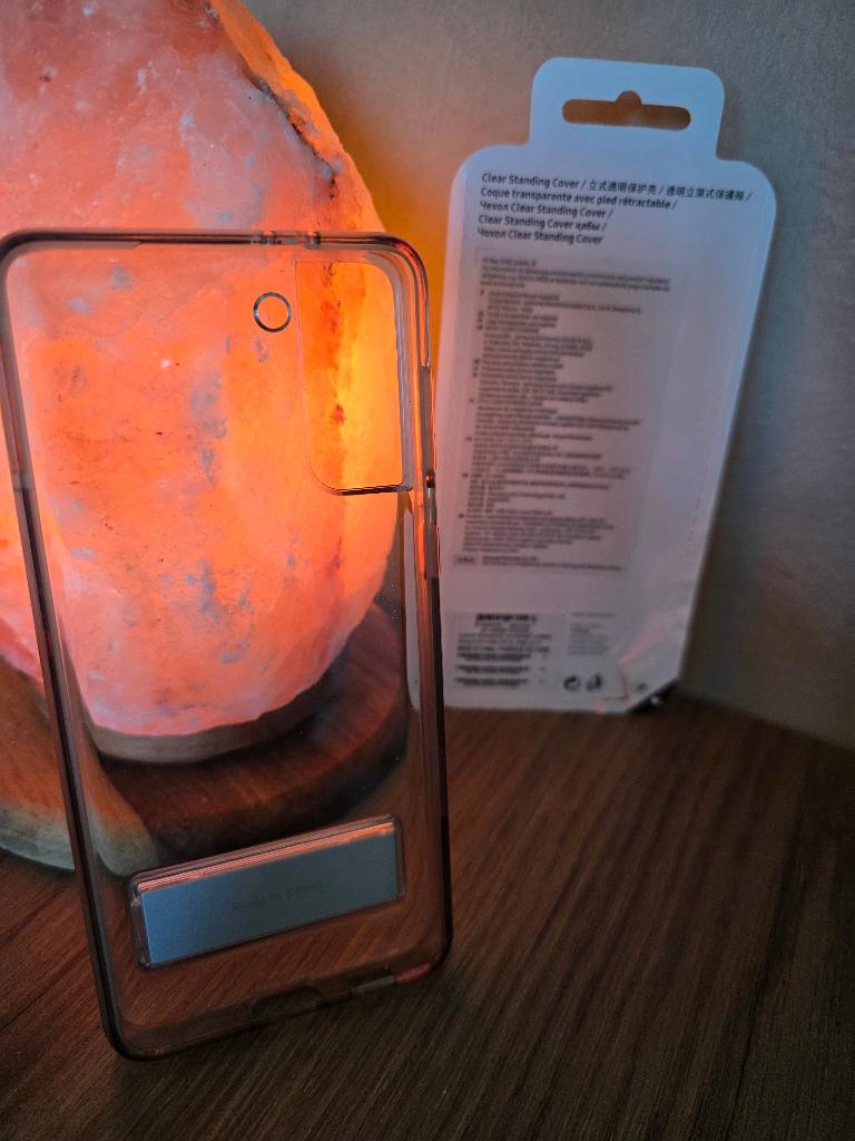 S21+ Clear standing cover, Ophalen of Verzenden, Gebruikt, Overige modellen, Frontje of Cover