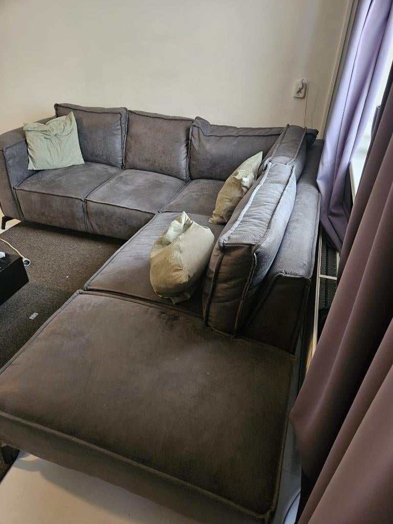 L-bank te koop, Huis en Inrichting, Banken | Bankstellen, Gebruikt, 150 tot 200 cm, Hoekbank, Driepersoons