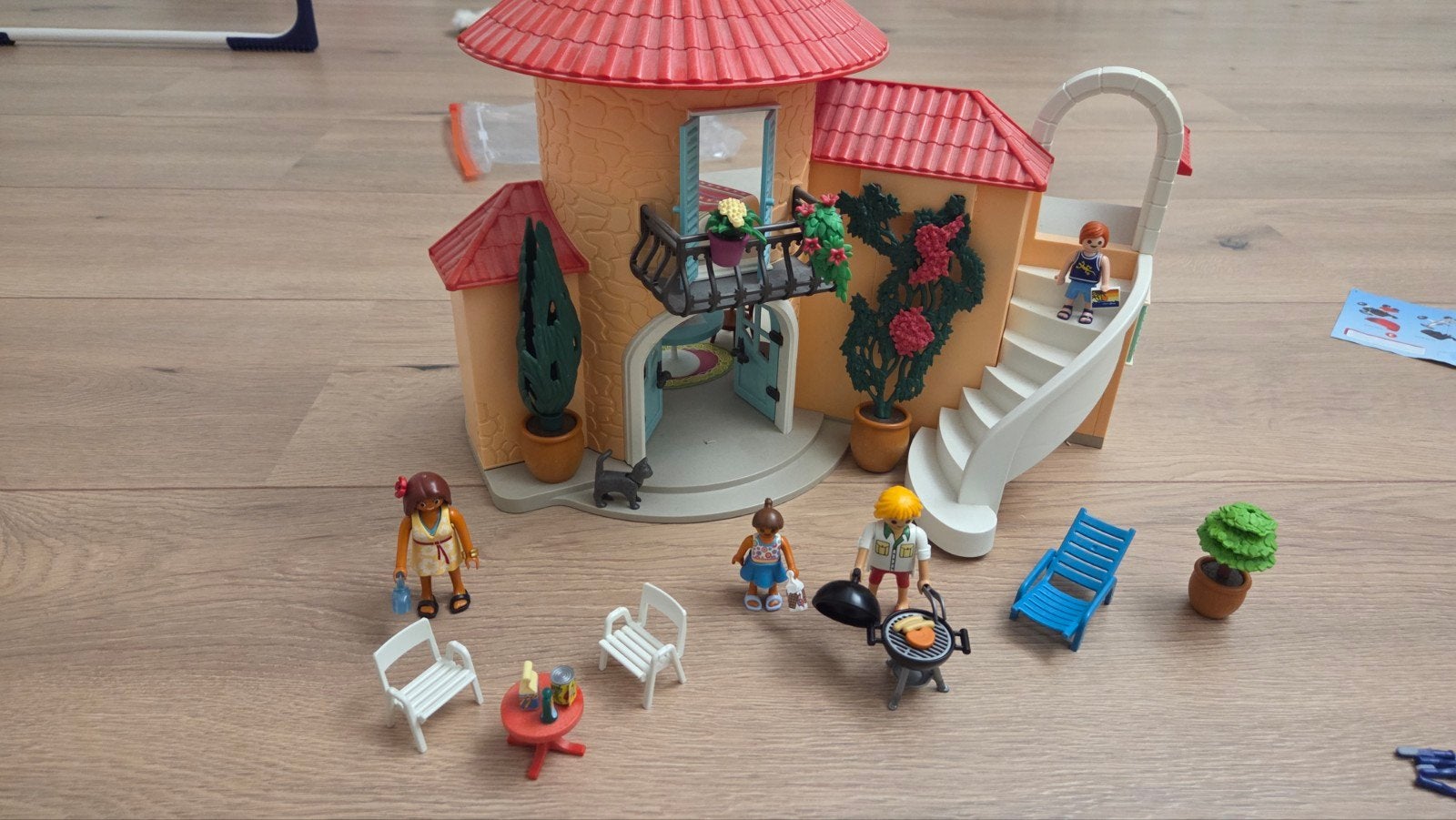 Playmobil vakantie villa met meubels en figuren, Ophalen, Gebruikt, Gebouw, Complete set
