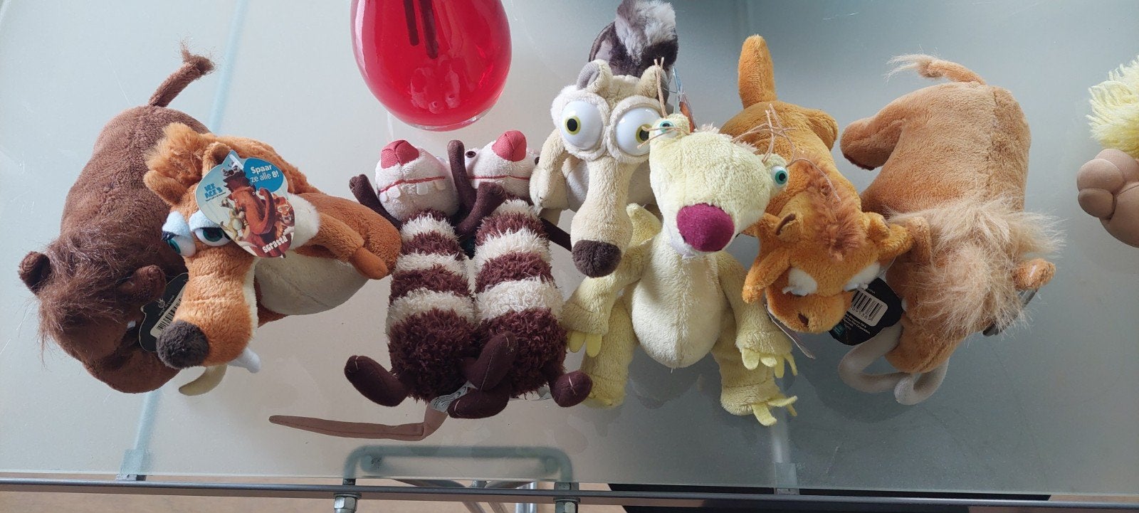 Ice Age knuffels - Scrat, Sid, Diego, Manny, Crash & Eddie, Disney, Ophalen of Verzenden, Meerkleurig, Klein (minder dan 20 cm)