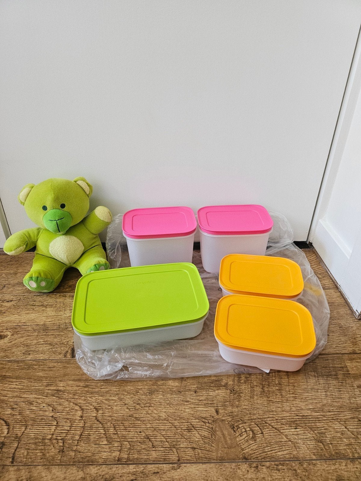 Tupperware nieuwe Igloo vriesbakken set gekleurd, Bewaardoos, Geschikt voor vriezer, Nieuw, Oranje