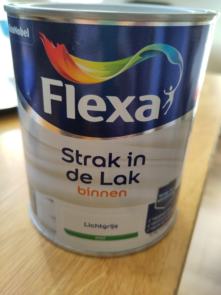 Lak grijs Flexa, Ophalen, Nieuw, Lak, Grijs