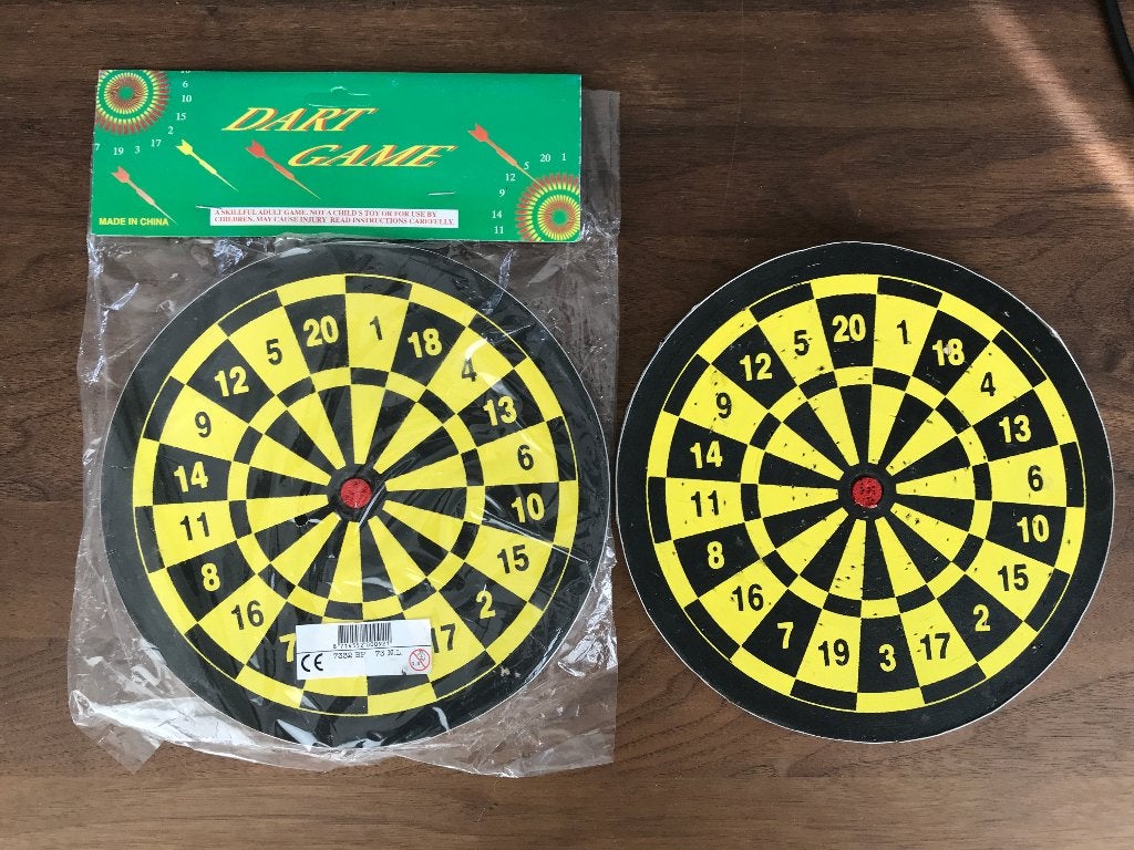 Dartboard 23cm (2x)     µe, Ophalen of Verzenden, Nieuw, Dartbord
