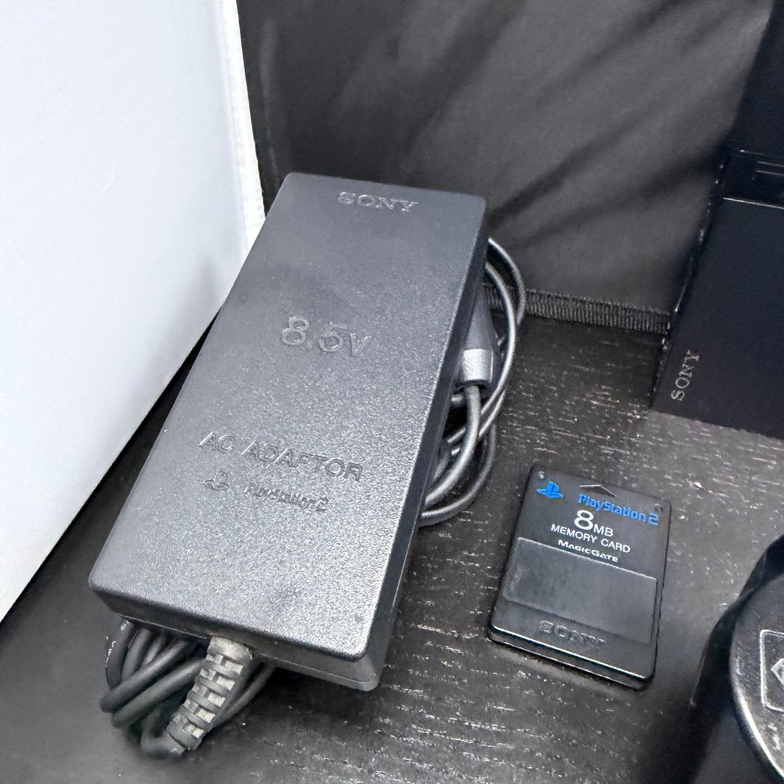 Sony PlayStation 2 Slim SCPH-75004 + controller en accessoir, Zwart, Ophalen of Verzenden, D, S