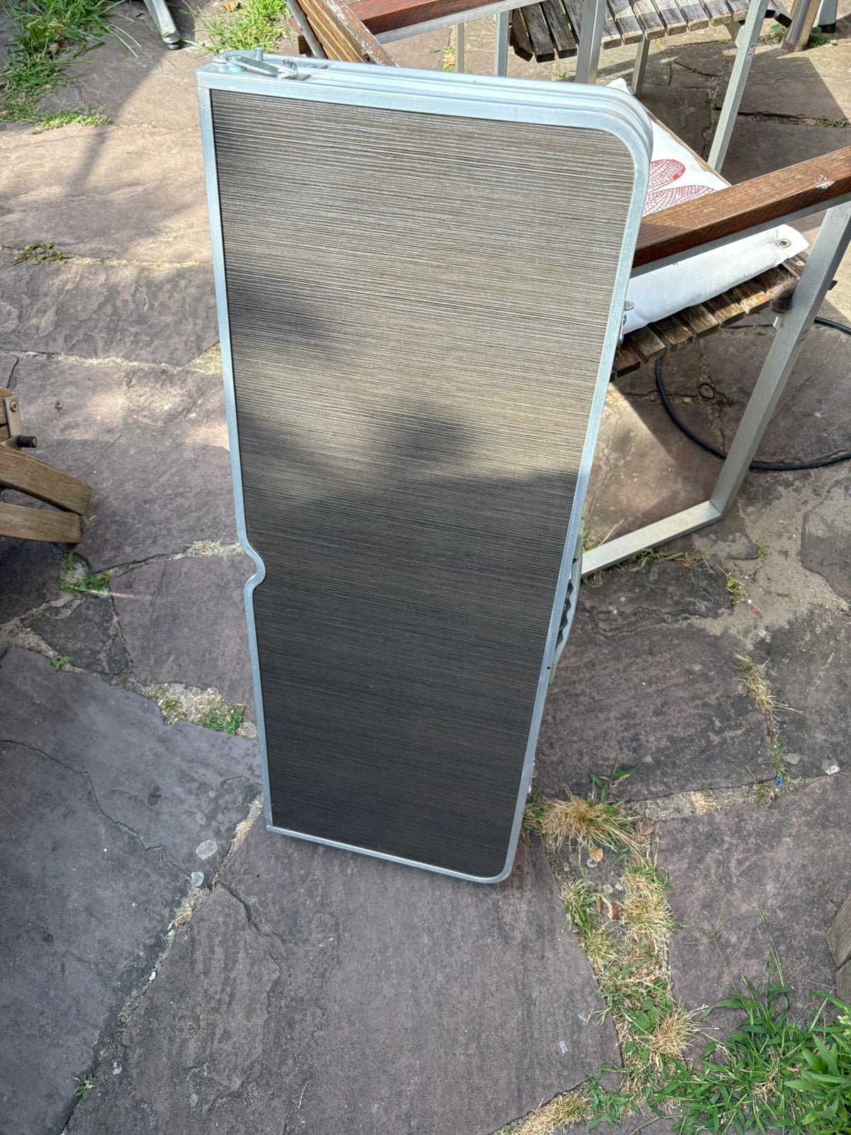 Inklapbare tafel aluminium lichtgewicht, Ophalen of Verzenden, Zo goed als nieuw, Campingtafel