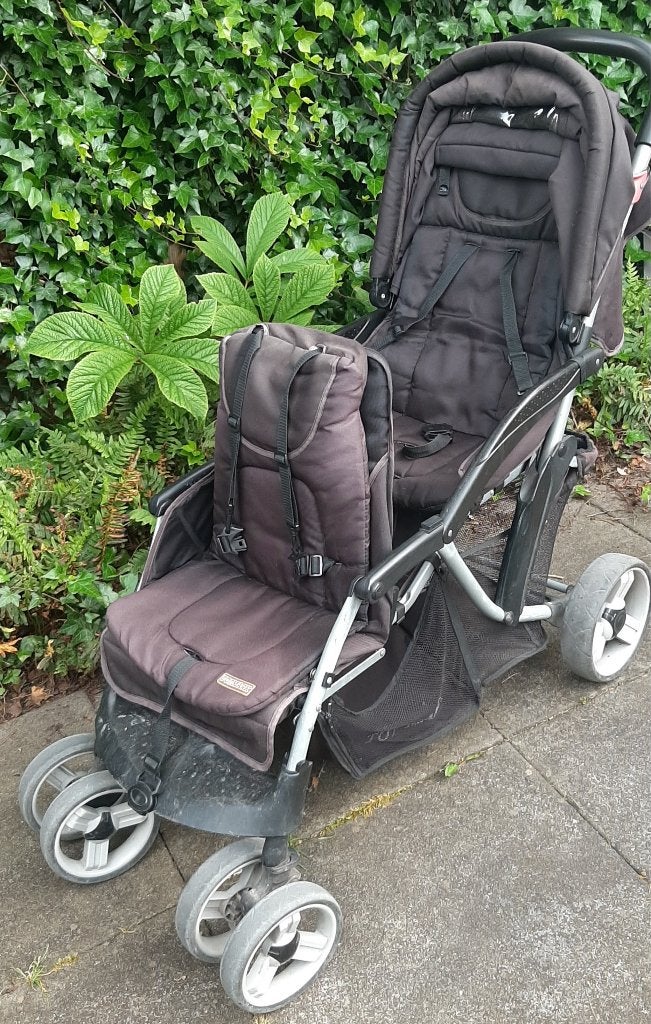 Duo Kinderwagen - zwart, Gebruikt, Duowagen, Combiwagen, Ophalen