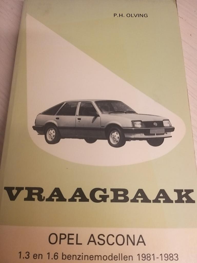 Mooie Opel Ascona C vraagbaak werkplaatshandboek éérste type, Ophalen of Verzenden