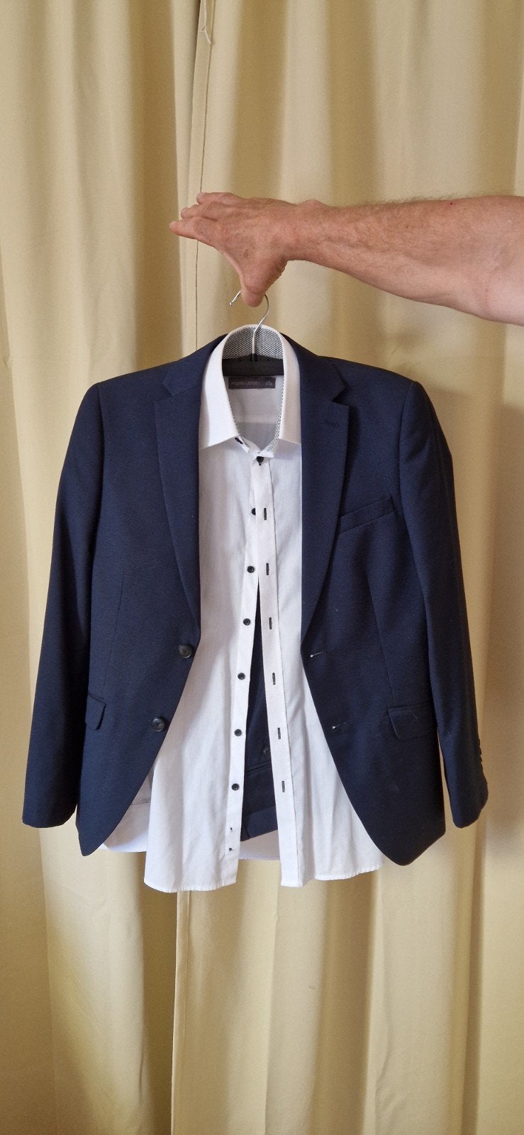 Prachtig blauw pak maat 40 - Slechts 1x gedragen!, Blauw, Angelo Litrico, Ophalen of Verzenden, Zo goed als nieuw