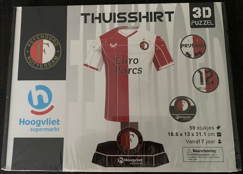 Feyenoord 3 D puzzel, Ophalen of Verzenden, Minder dan 10 stukjes, Nieuw, 6 jaar of ouder