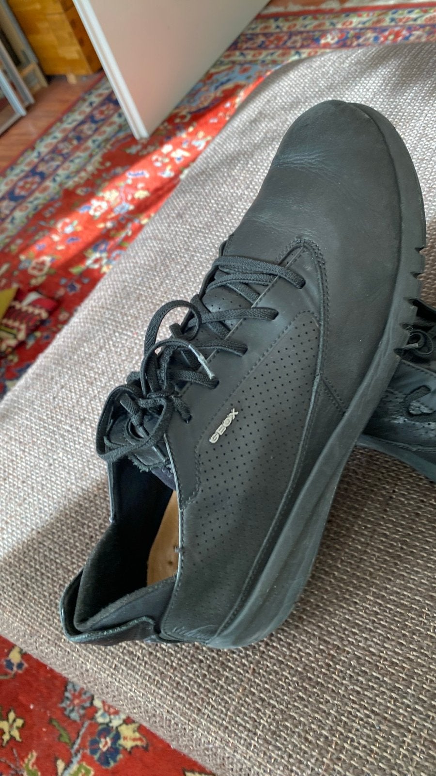 Geox Zwarte Heren Sneakers Maat 46, Ophalen of Verzenden, Gedragen, Zwart, Sneakers of Gympen