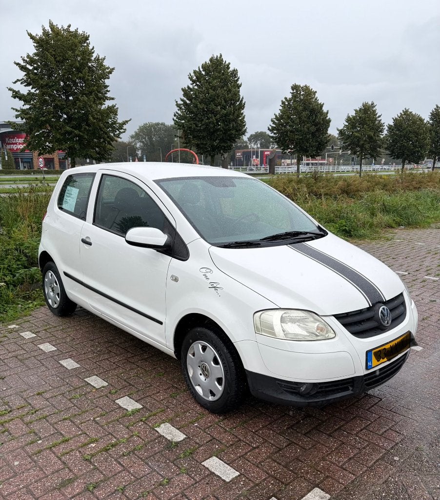 Volkswagen Fox 1.2 40KW 2007 Wit, Voorwielaandrijving, Stof, Beige, 969 kg