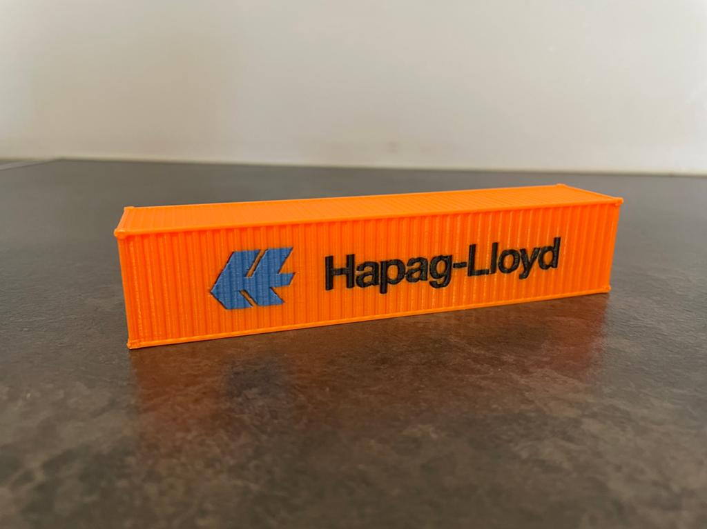 Hapag-Lloyd container HO 1:87, Ophalen of Verzenden, Gelijkstroom of Wisselstroom, Brug, Tunnel of Gebouw, Overige merken