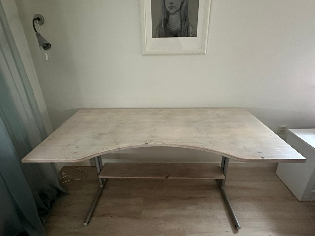 Lifetime white wash bureau verstelbaar, Overige typen, Gebruikt, In hoogte verstelbaar, Scandinavisch