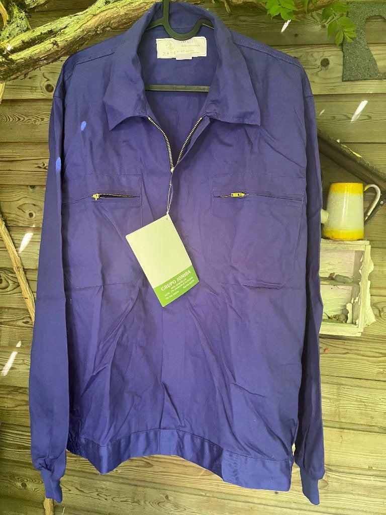 Frans werkjasje, maat 54, kobalt blauw, Ophalen, Scuders, Heren, Nieuw