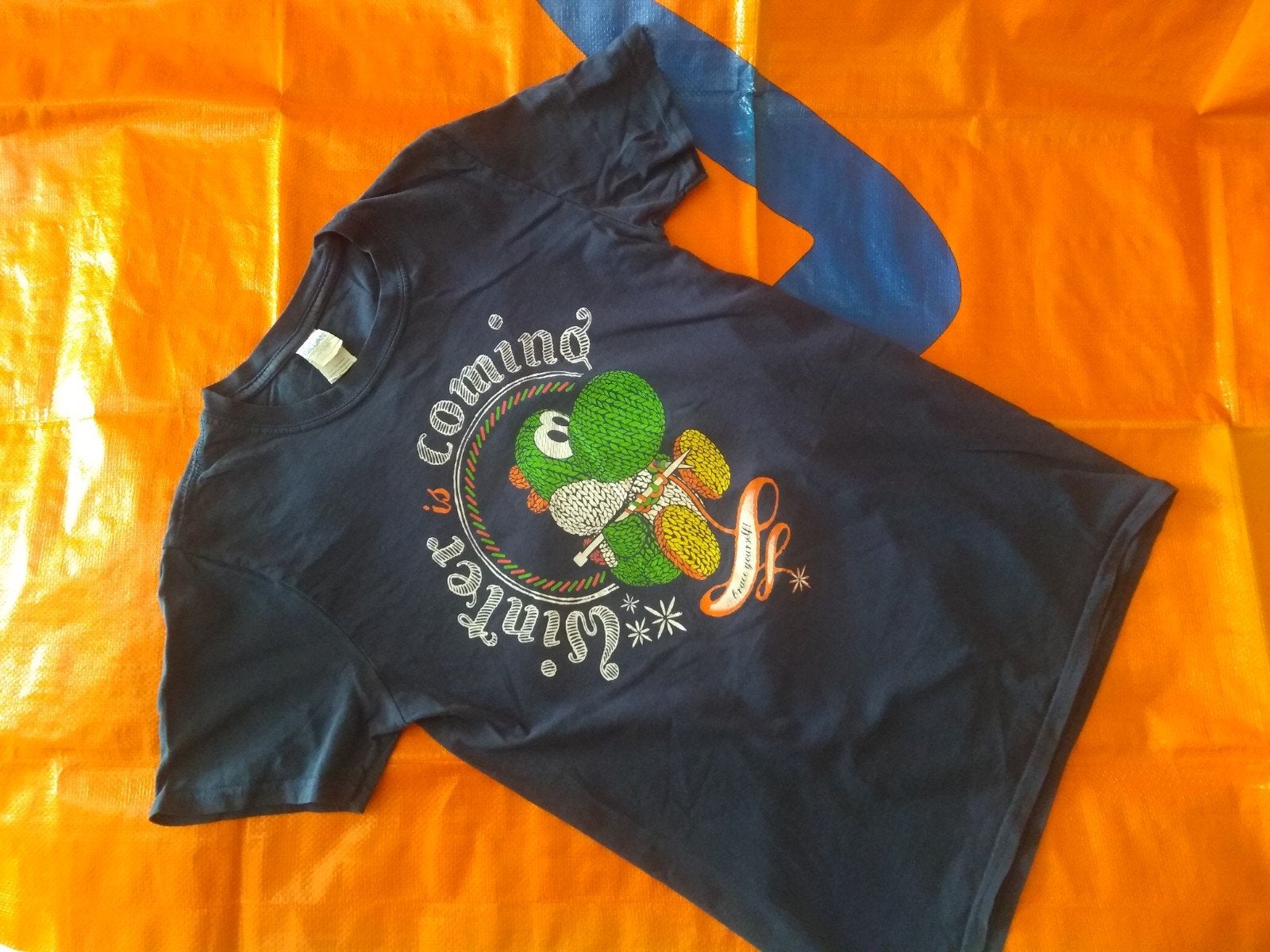 Yoshi T-shirt, maat S, Ophalen of Verzenden, Gedragen, Maat 46 (S) of kleiner, Blauw