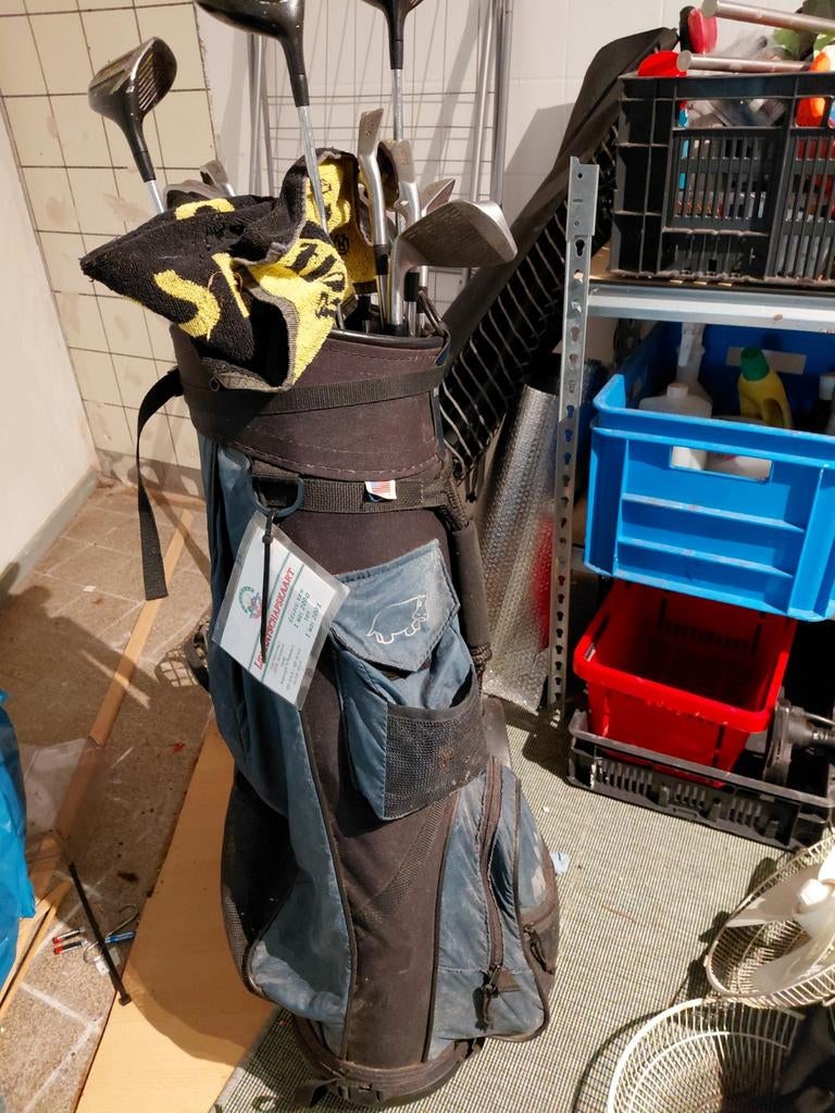 Golftas compleet met trolly, Ophalen, Gebruikt, Set, Overige merken