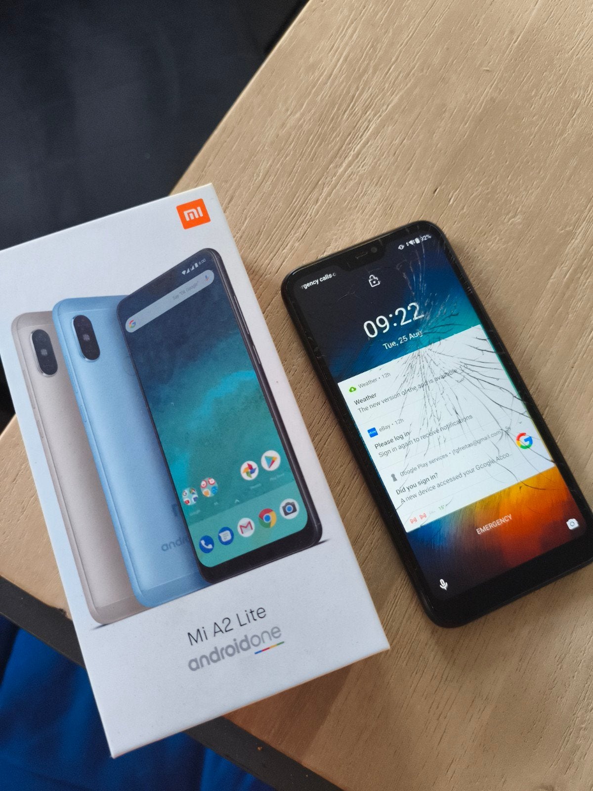 Xiaomi Mi A2 Lite met gebroken scherm, Telecommunicatie, Ophalen of Verzenden, Gebruikt, 6 megapixel of meer