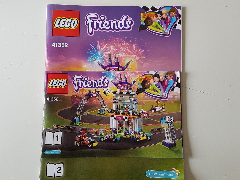 Lego Friends 41352 De grote racedag, Compleet, Lego, Friends, Ophalen of Verzenden