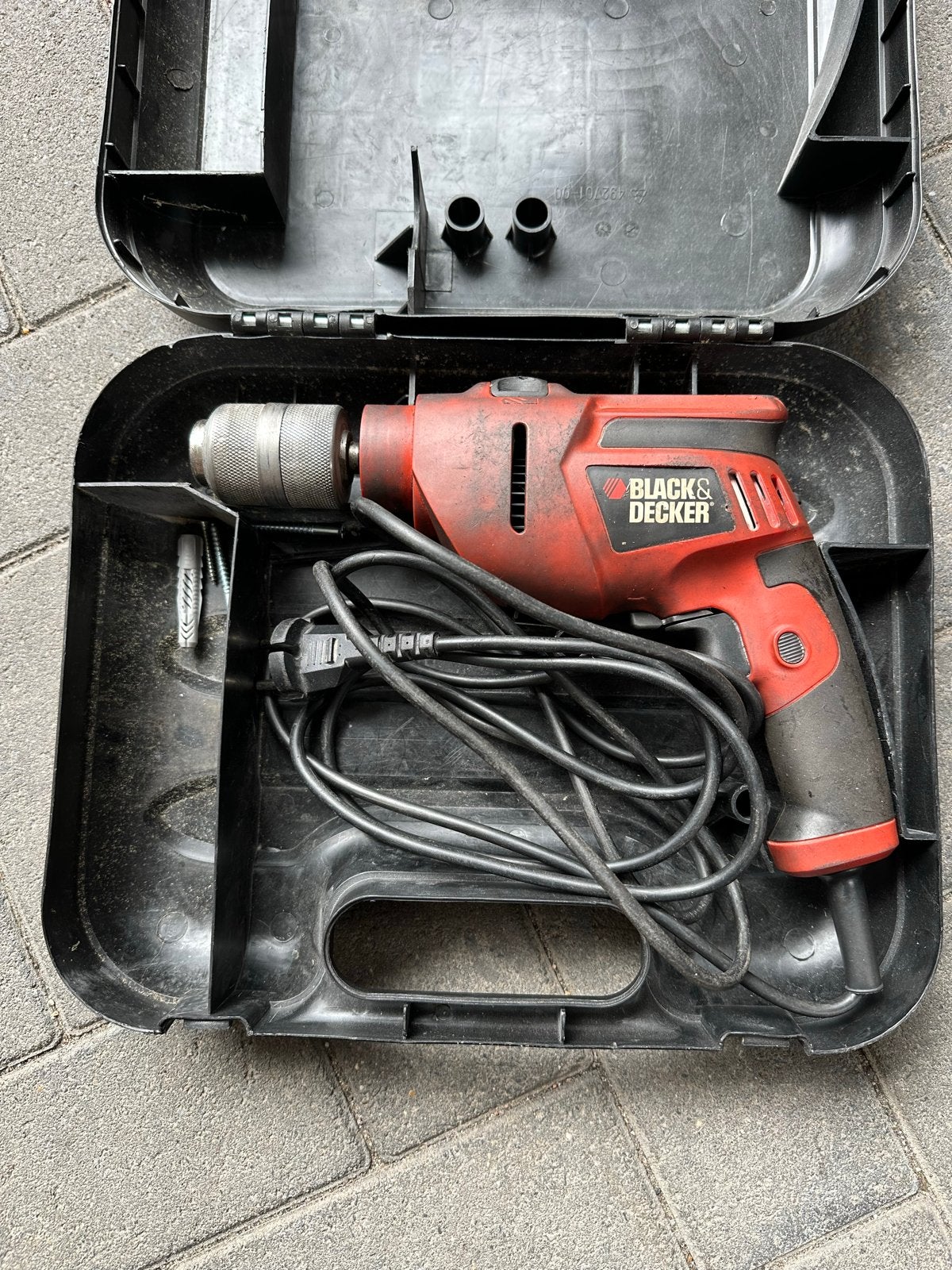 Black & Decker klopBoormachine in Koffer, Doe-het-zelf en Verbouw, Gebruikt, Variabele snelheid, Minder dan 400 watt, Ophalen