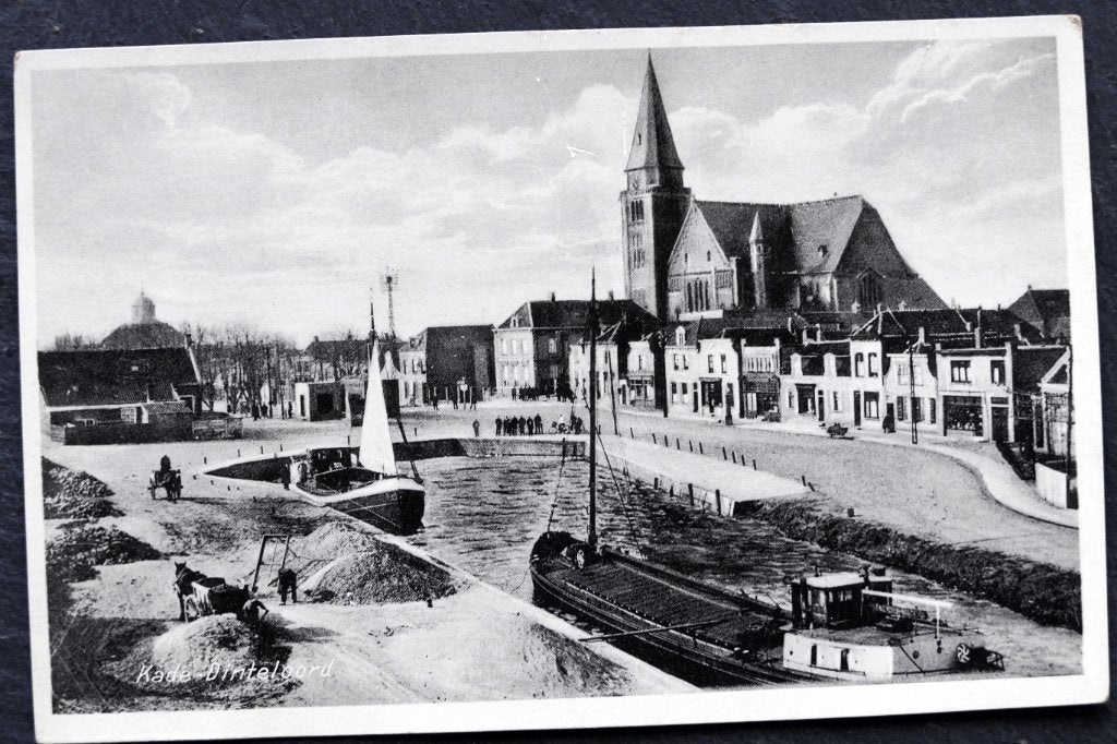 Dinterloord, Kade, gelopen kaart, Verzenden, Voor 1920, Gelopen, Noord-Brabant