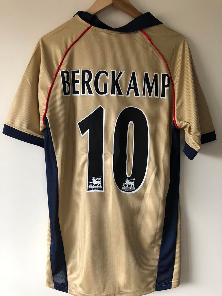 Bergkamp Arsenal retro voetbalshirt maat L, Sport en Fitness, Voetbal, Ophalen of Verzenden, Zo goed als nieuw, Shirt