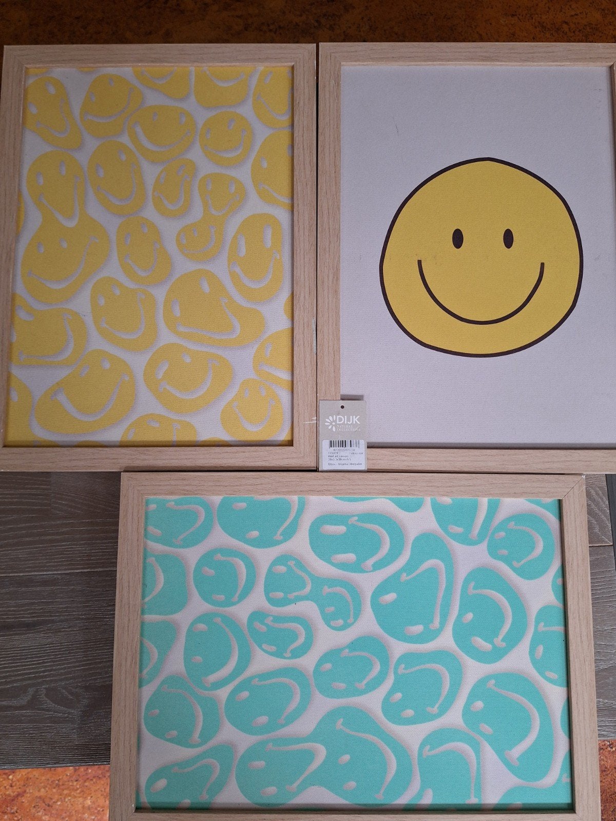 Set van 3 A4 Schilderijtjes, Minder dan 50 cm, Ophalen of Verzenden, Zo goed als nieuw, Schilderij