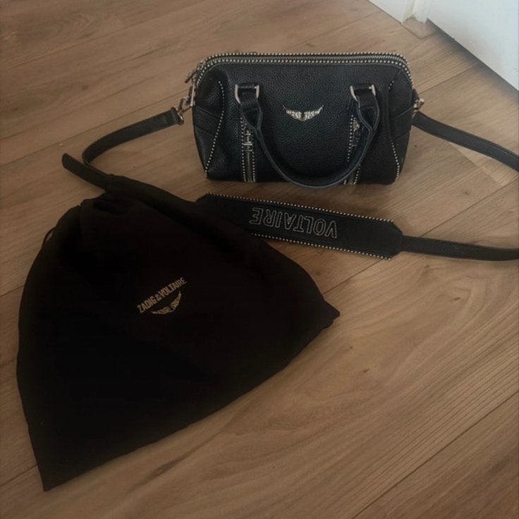 Zadig & Voltaire Tas - Zwart met studs, Sieraden, Tassen en Uiterlijk, Tassen | Damestassen, Verzenden, Zo goed als nieuw, Zwart