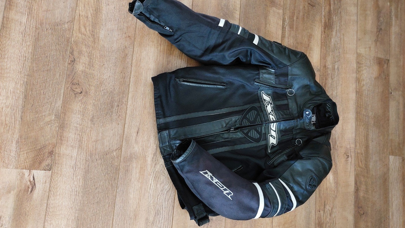 Ixon motorjas met protectie, leer/textiel, maat XL, Motoren, Kleding | Motorkleding, Ophalen