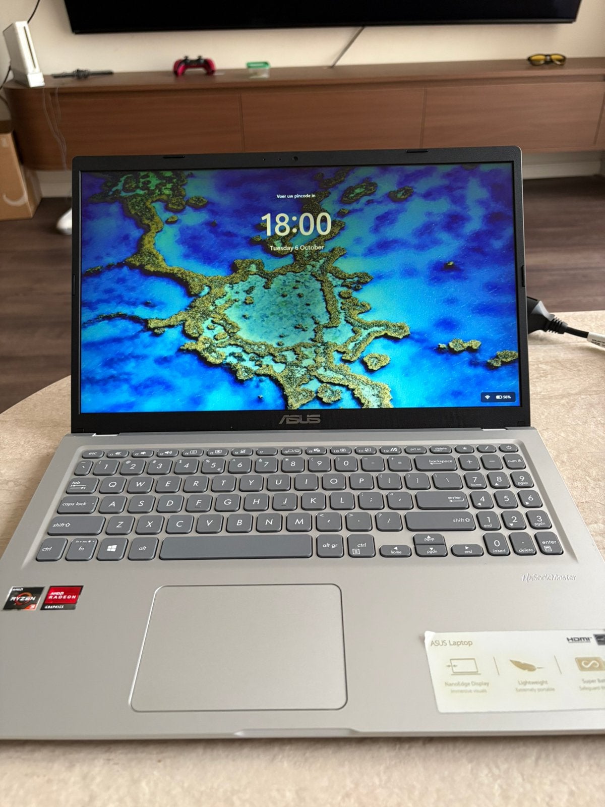 ASUS VivoBook Laptop – Ryzen 3 – 8GB RAM – 256GB SSD, Ophalen, Gebruikt, Met videokaart, 2 tot 3 Ghz