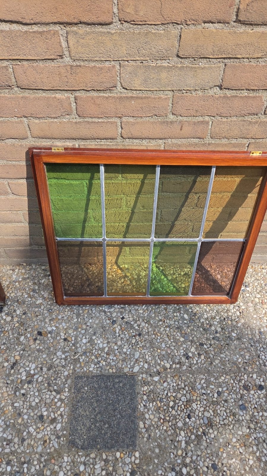 Glas en lood ramen en deur., Ophalen, Gevelraam of Ruit, Minder dan 80 cm