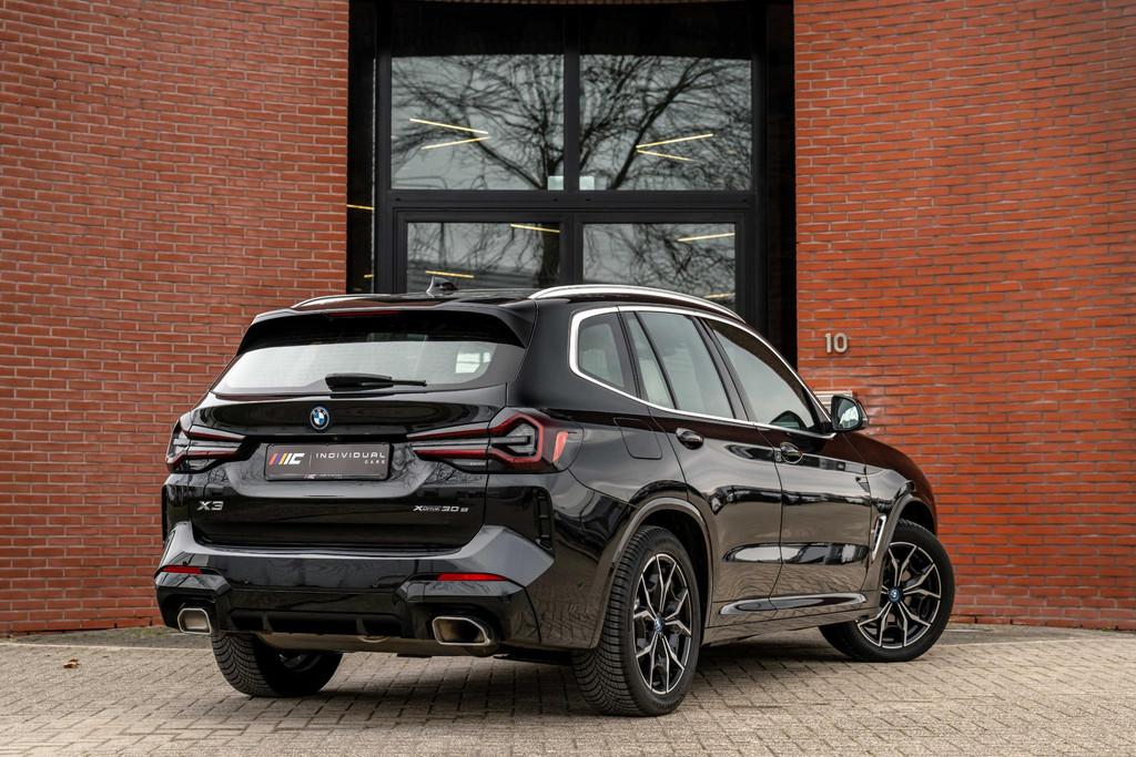 BMW X3 xDrive30e M-Sport ACC Panorama HuD Trekhaak Leder, 1998 cc, Gebruikt, 4 cilinders, Zwart