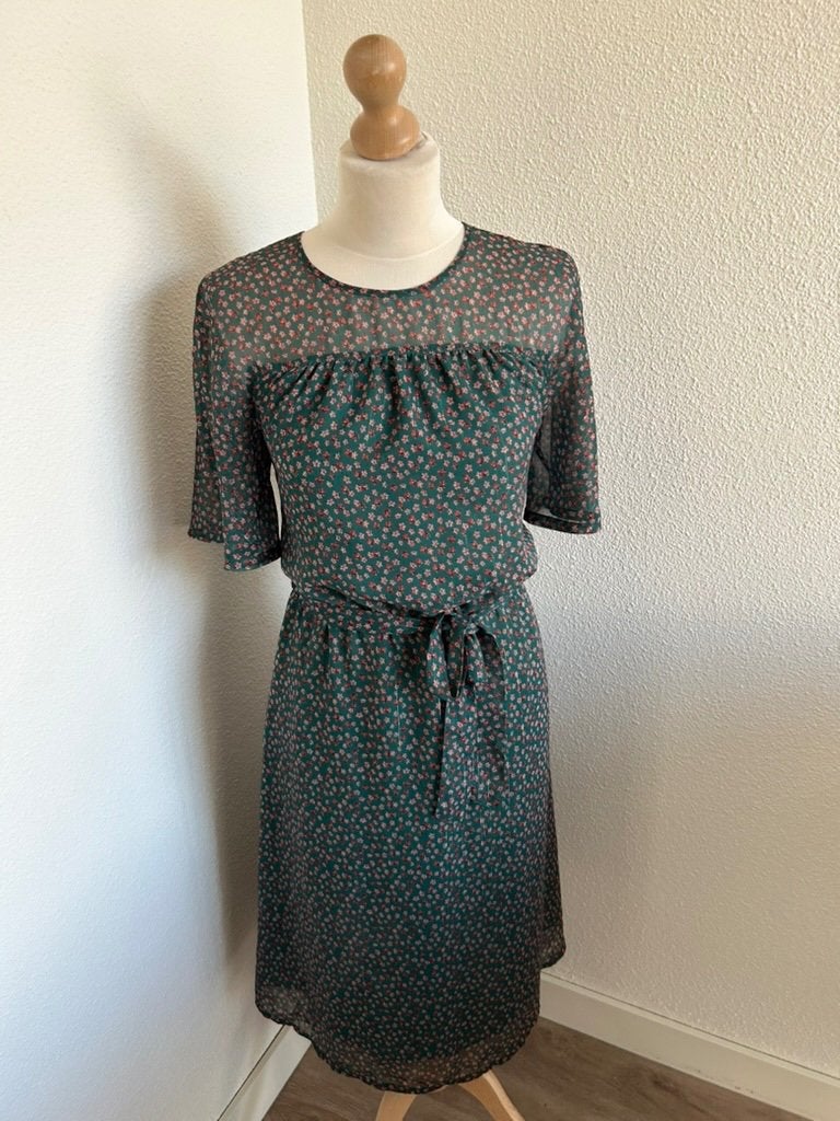 King Louie maat 40 groene retro Pia jurk 3057