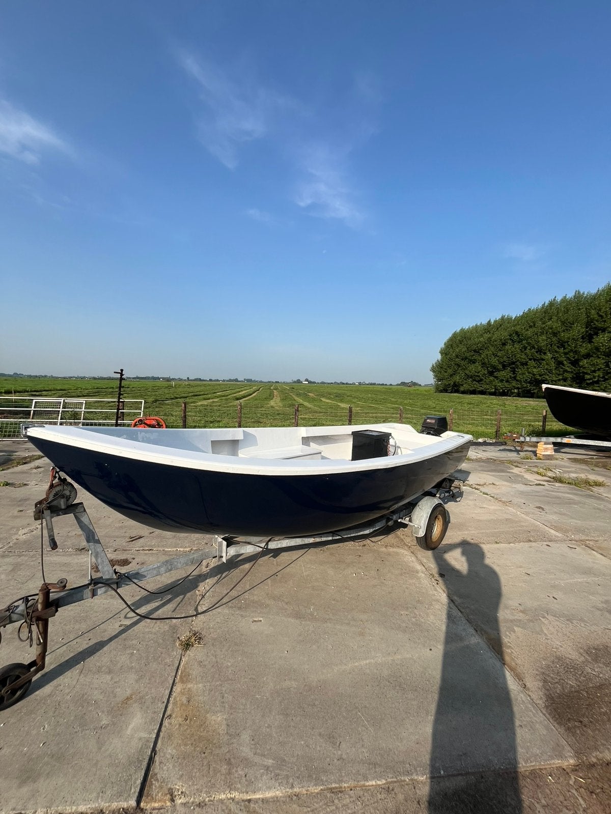 Console boot 9.9 yamaha, Watersport en Boten, Ophalen, Gebruikt, Trailer