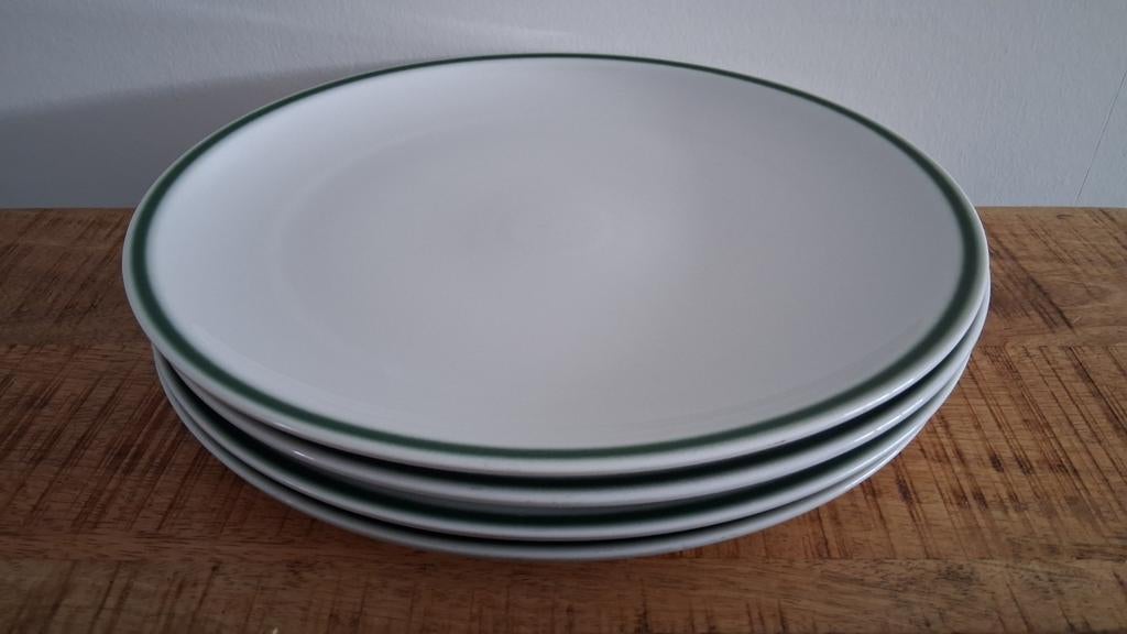 4 vintage borden Royal Schwabap, Gebruikt, Ophalen of Verzenden, Bord(en), Overige stijlen