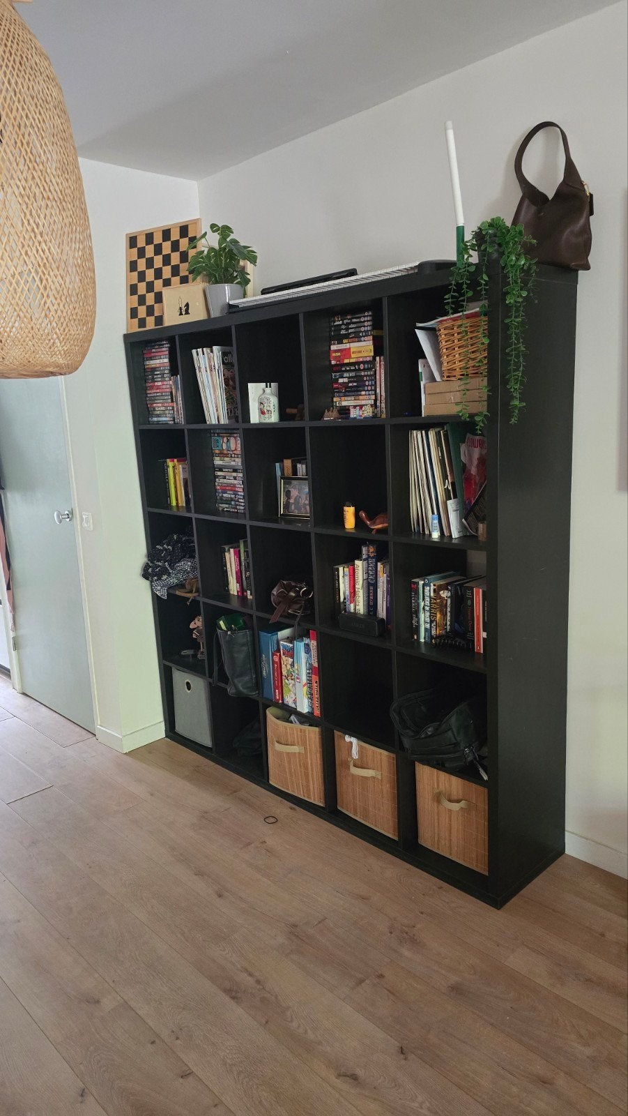 Ikea Kallax Zwart 182x182cm - Zo goed als nieuw, Ophalen