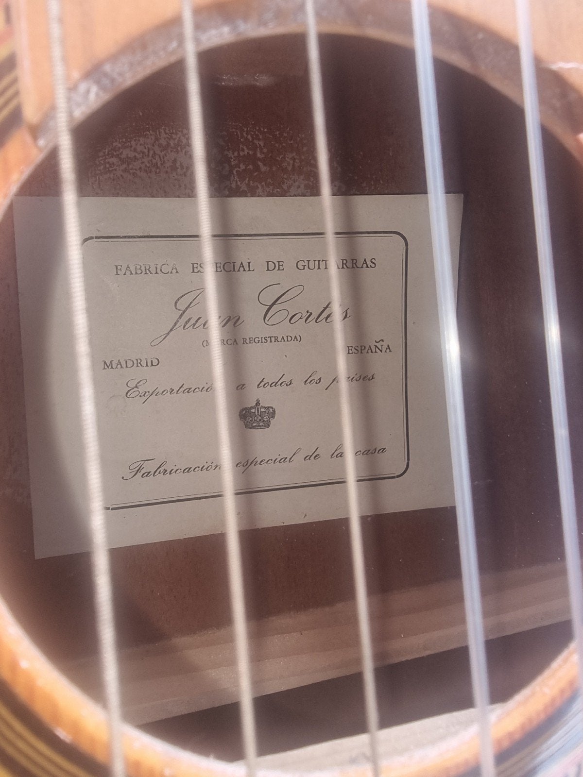 Juan Cortes Klassieke Gitaar, Ophalen of Verzenden, Gebruikt, Klassieke of Spaanse gitaar, Met koffer