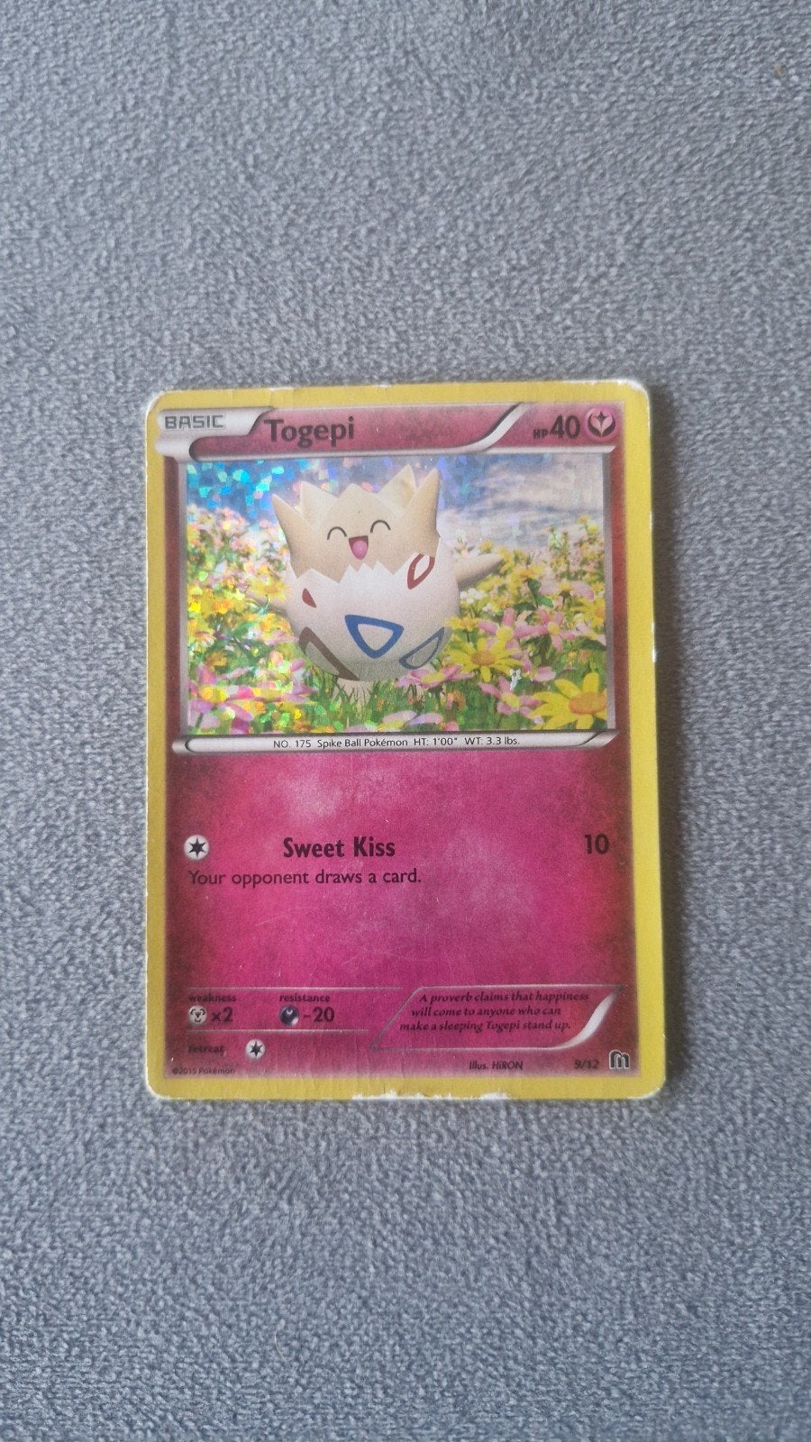 Togepi holofoil, Ophalen of Verzenden, Zo goed als nieuw