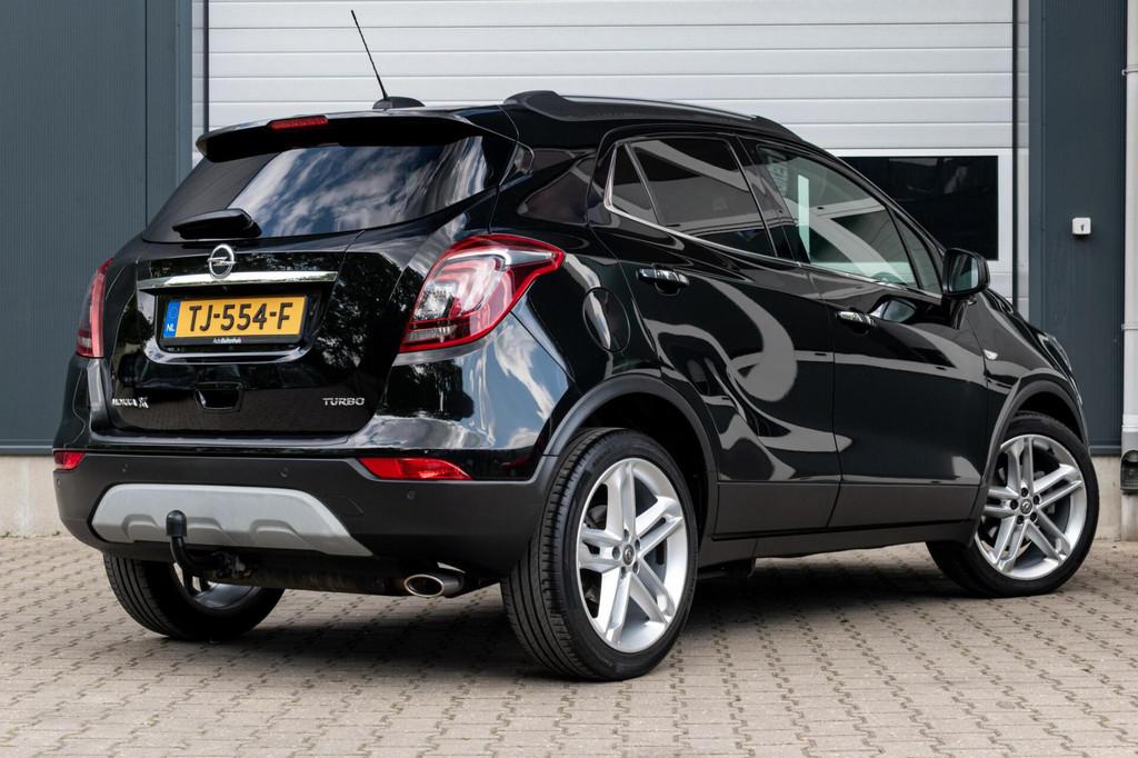 Opel Mokka X 1.4 Turbo Black Edition|1e EIGENAAR|STOEL-STUUR, Voorwielaandrijving, Euro 6, Zwart, Leder