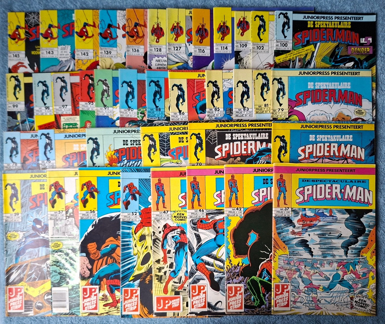 SPEKTAKULAIRE SPIDER-MAN. JUNIOR PRESS. 2.50 EURO PER STUK., Meerdere comics, Ophalen of Verzenden, Zo goed als nieuw, Europa