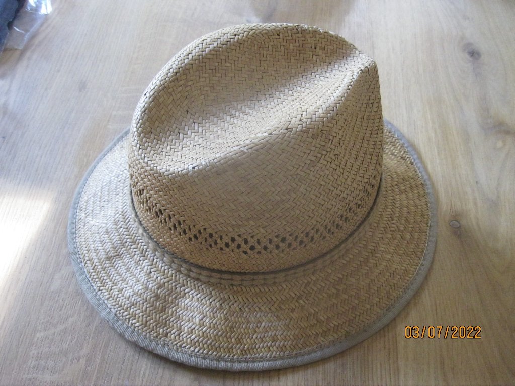 Heren zomerhoed:mt 57, Kleding | Heren, Hoeden en Petten, Ophalen of Verzenden, Zo goed als nieuw, 57 cm (M, 7⅛ inch) of minder