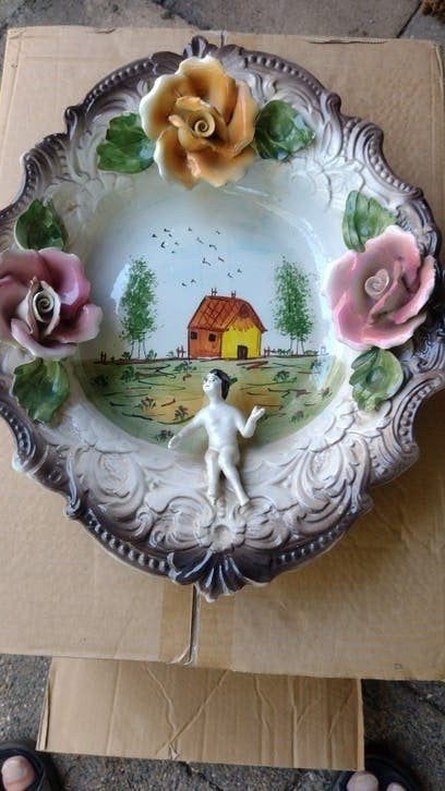Vintage Bassano  3 d Schaal  - Made in Italy, Ophalen of Verzenden