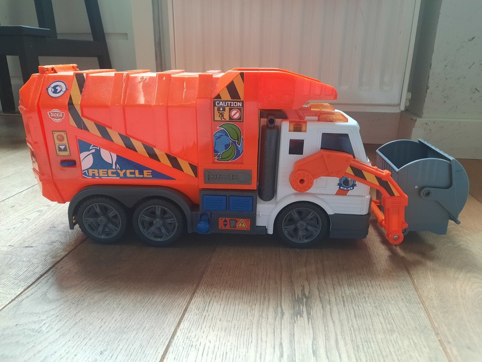 Dickie Toys elektronische Vuilniswagen, Ophalen of Verzenden, Zo goed als nieuw