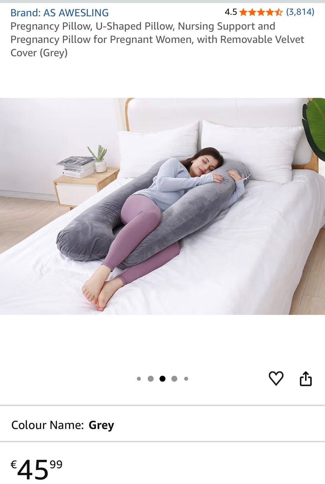Pregnancy pillow, Ophalen of Verzenden, Zo goed als nieuw, Zwangerschap en Bevalling