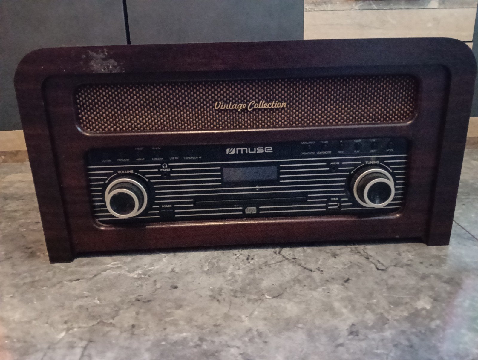 Muse MT-115DAB Vintage Muziekcenter (Platenspeler, DAB+, CD, Ophalen, Overige merken