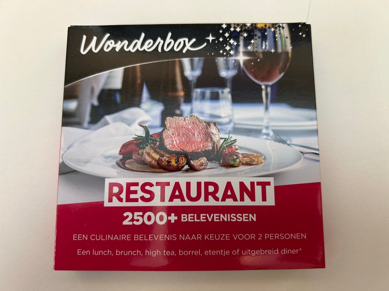 Wonderbox - restaurant, waarde € 110,- ,  t/m 31-12-2028, Twee personen, Cadeaubon