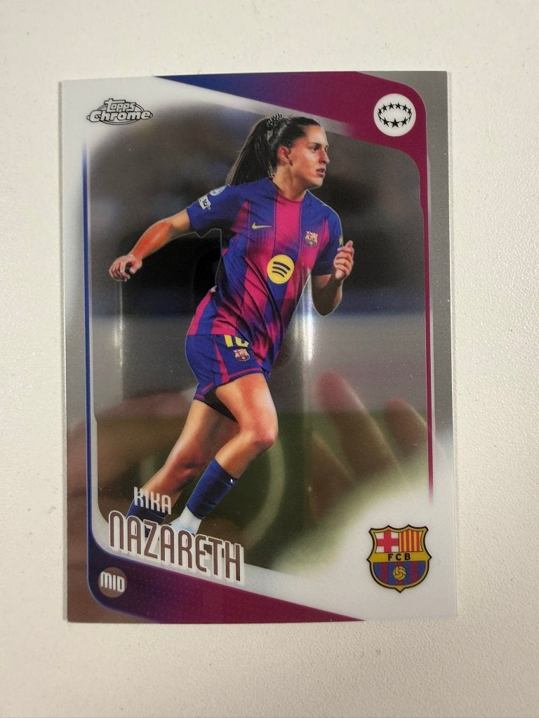 39 Kika Nazareth Topps Women's Chrome 2025-26, Verzamelen, Ophalen of Verzenden, Nieuw, Buitenlandse clubs, Poster, Plaatje of Sticker