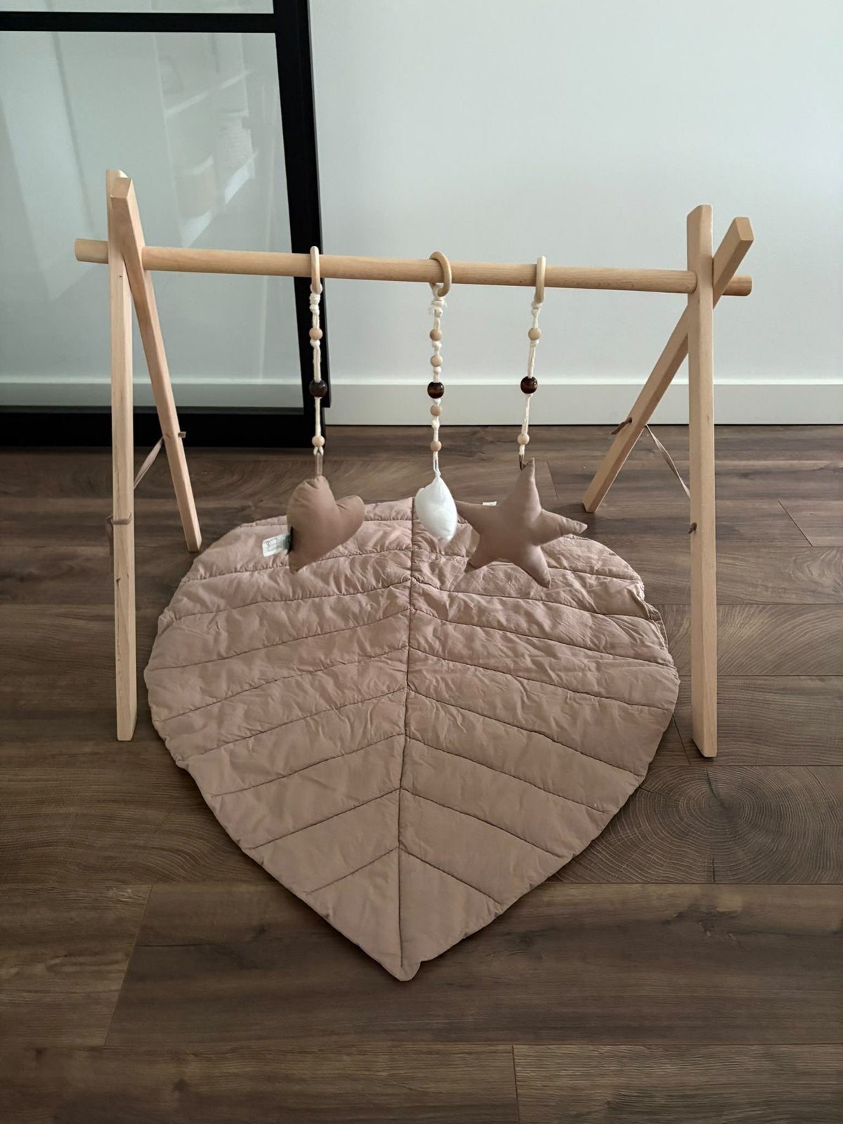 Babygym en speelkleed MorDesign Leaf Woof Cappucini, Ophalen, Gebruikt