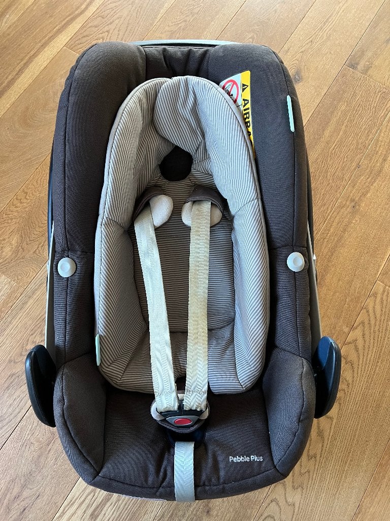 Maxi Cosi 2way Pebble Plus Earth brown/ bruin -zgan, Autogordel, Ophalen of Verzenden, Zo goed als nieuw, 0 t/m 13 kg
