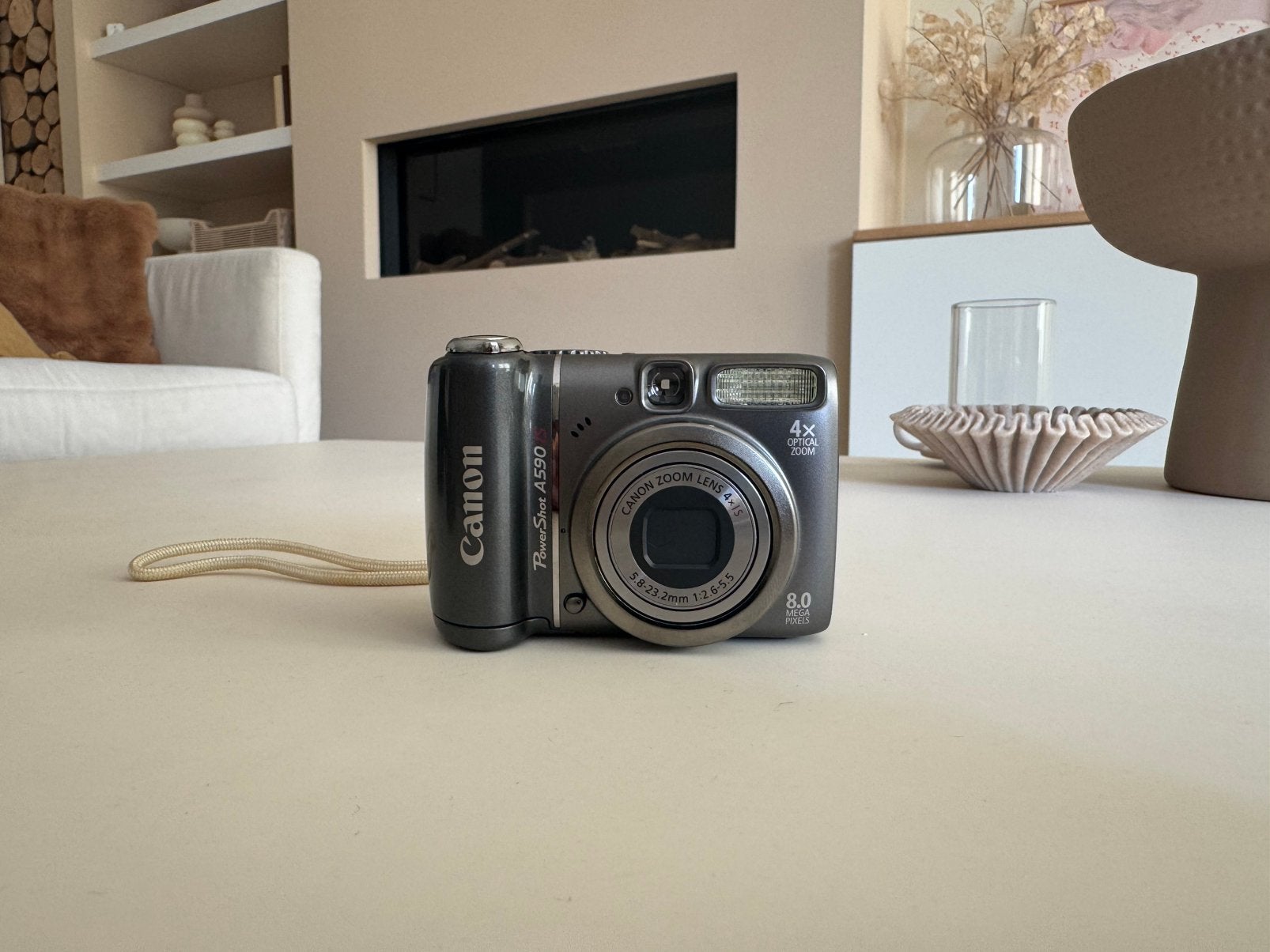 Canon PowerShot A590 IS – echte Y2K digicam met CCD-sensor, Canon, Cameratas, Ophalen of Verzenden, Zo goed als nieuw